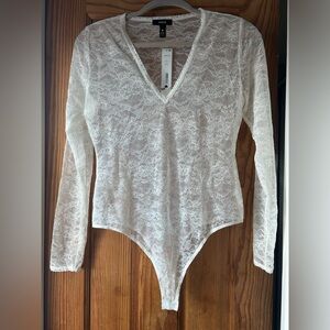 Aqua bodysuit in size M